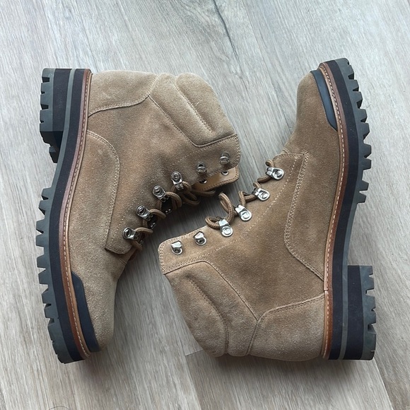 Marc Fisher Shoes - 🎉Host pick🎉Marc Fisher Ltd Idaran Hiker Boot Light Cognac Suede Women’s 9.5
